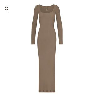 Skims soft lounge dress in Oxide